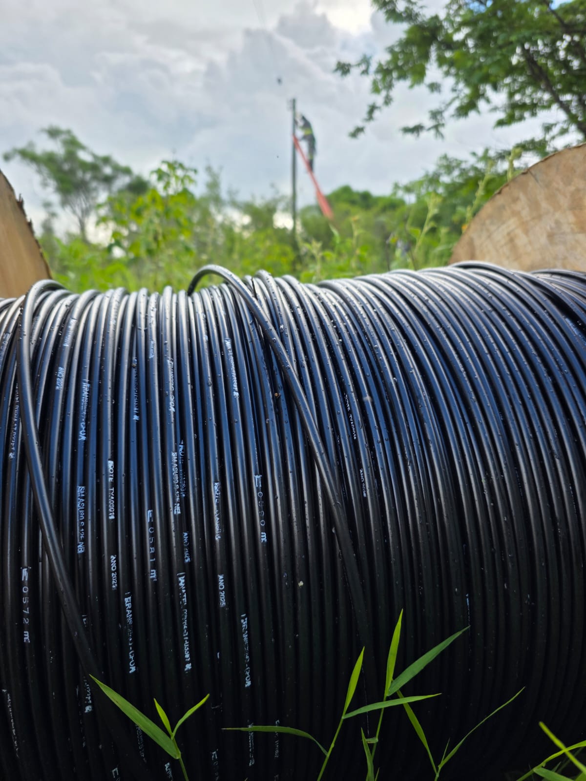 Bobina de cabo de fibra óptica de alta qualidade